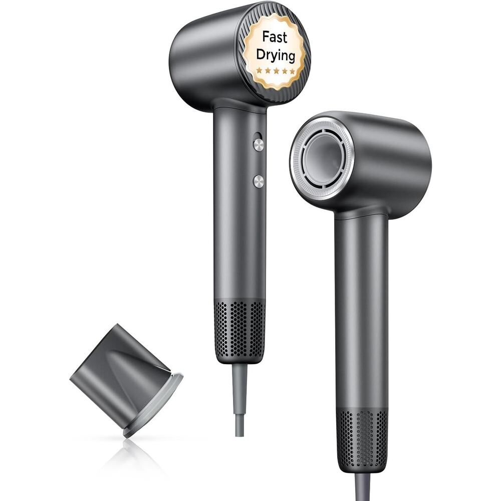 Hair Dryer, Professional 140000 RPM High-Speed Brushless Motor Negative Ionic...